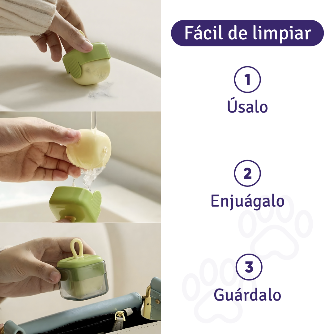Mini Rodillo Quitapelusas Portátil, Reutilizable Y Lavable