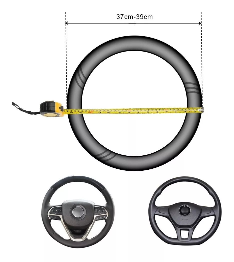 Funda Cubre Volante Deportivo Protector Antiderrapante Auto
