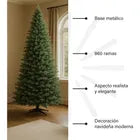 Arbol Navidad Artificial 2.1m Verde Pino Frondoso Hogar
