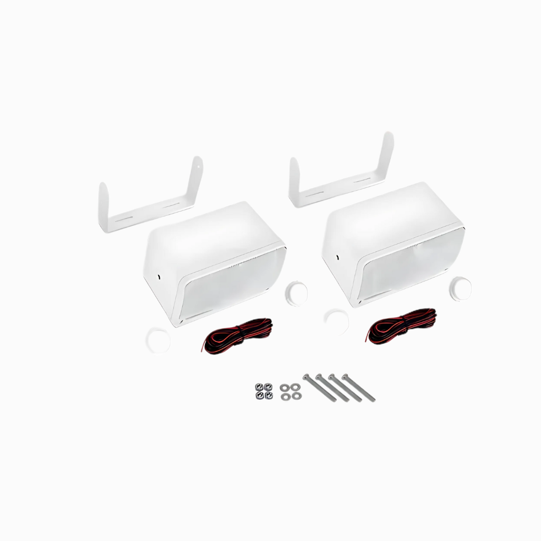 Juego Altavoces Para Exteriores De 3.5 Pulgadas, Pyle 200 W. Color blanco