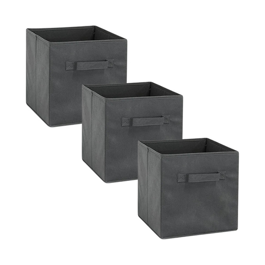 Set de 3 Cajas Organizadora Para Hogar Plegables Beige
