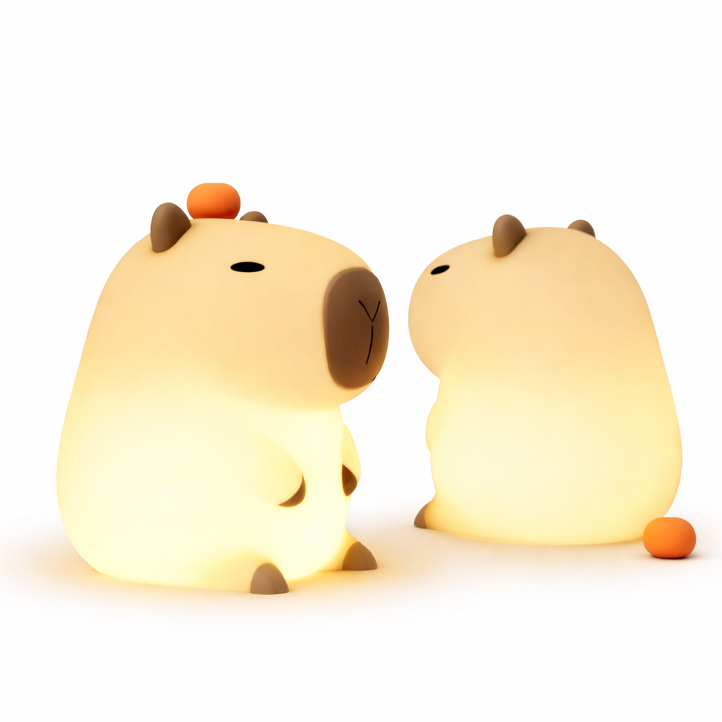 Lampara Led de noche Silicona en forma de capibara