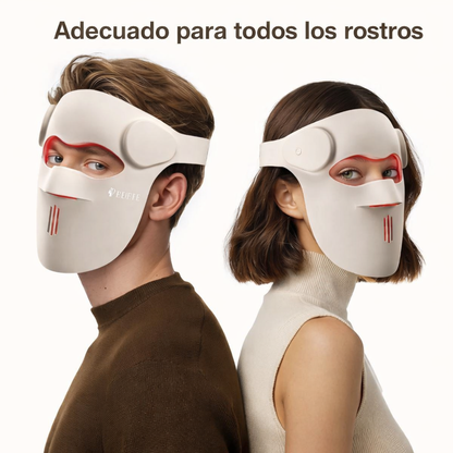Máscara LED para terapia de luz roja inalámbrica