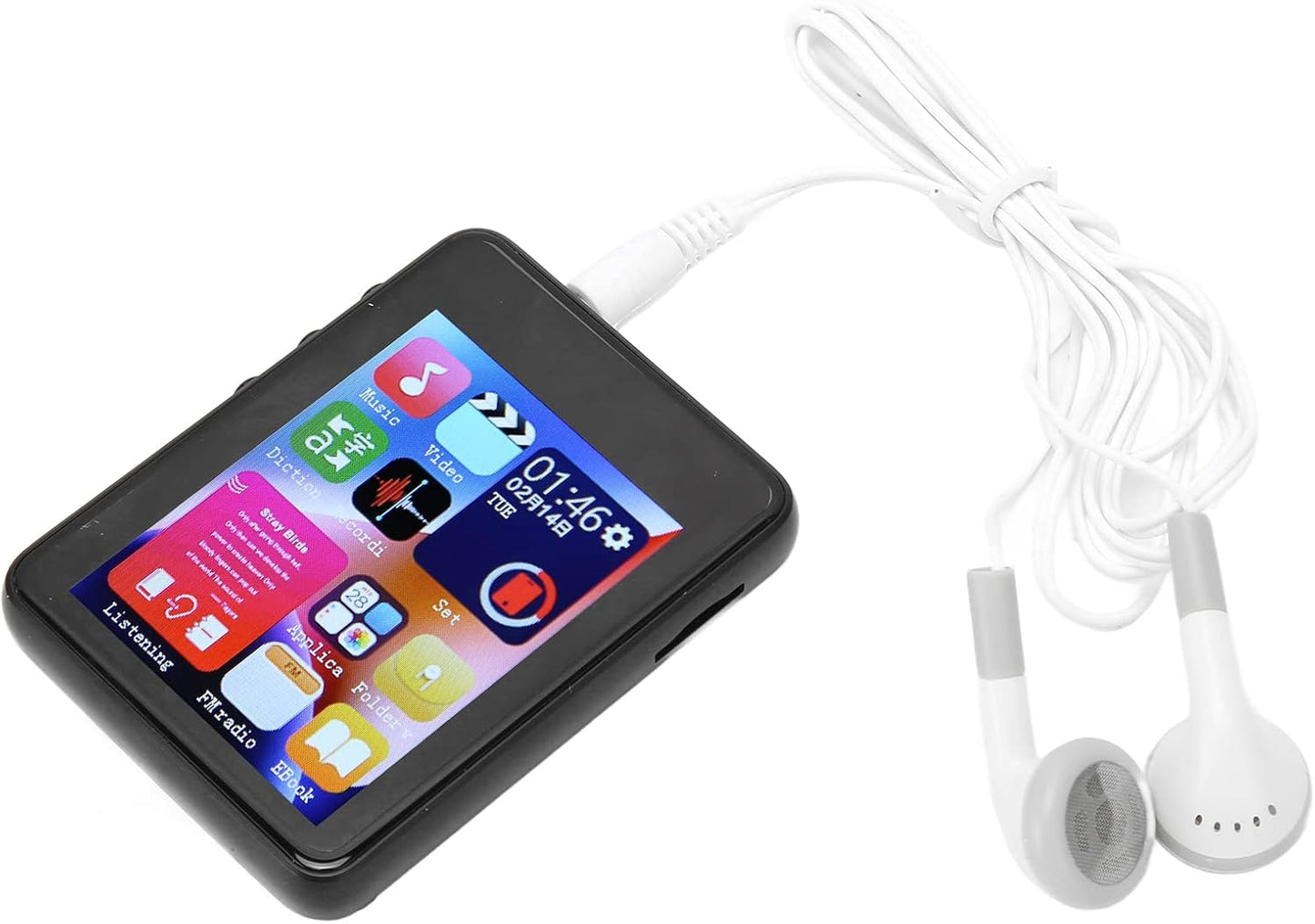 Reproductor MP3 con Bluetooth, 4 GB, 2-4 Pulgadas, HD, Pantalla Táctil