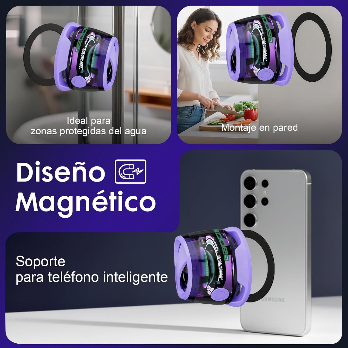 Mini Bocinas Bluetooth Magnética