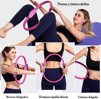 Aro De Resistencia Pilates (ROSA-MORADO)