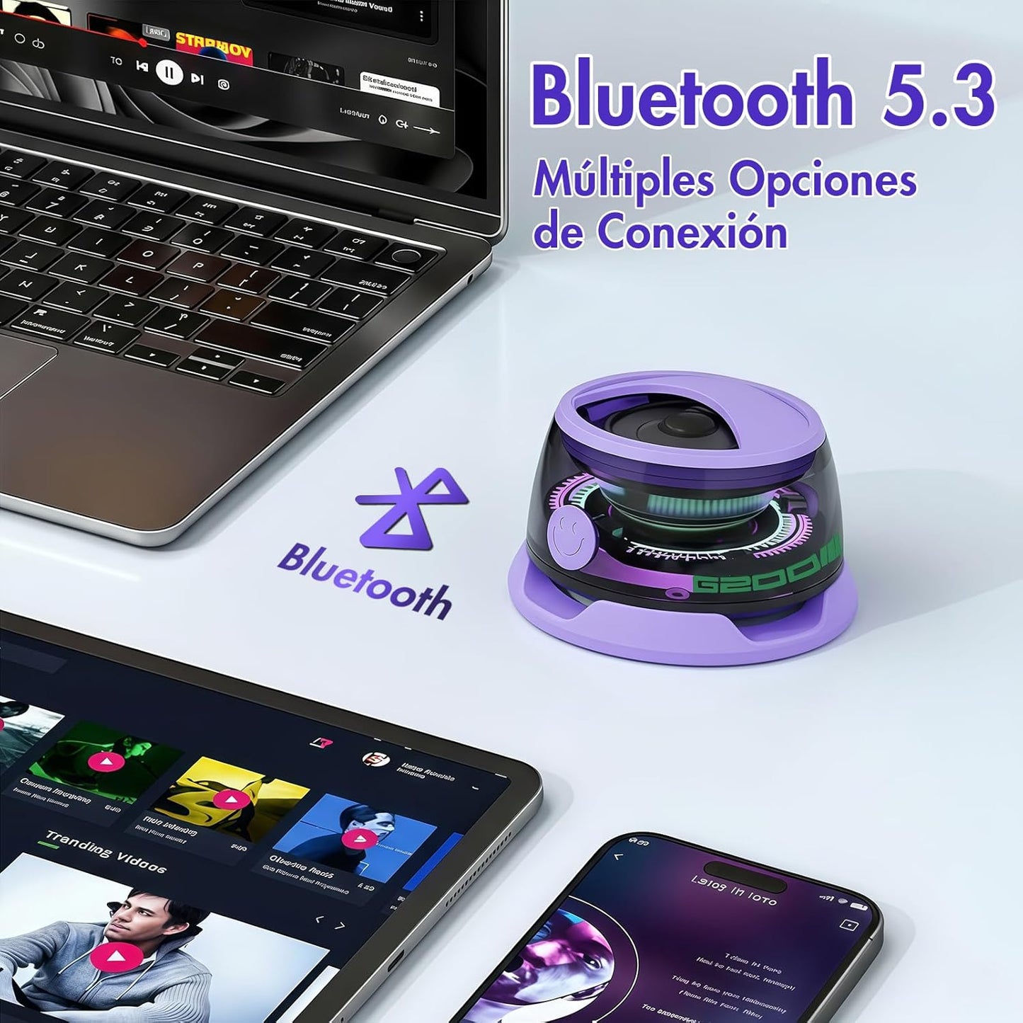 Mini Bocinas Bluetooth Magnética