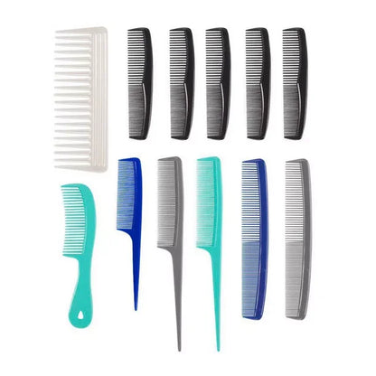 Set 12 Peines Profesionales Peluquería Estilista Barbería