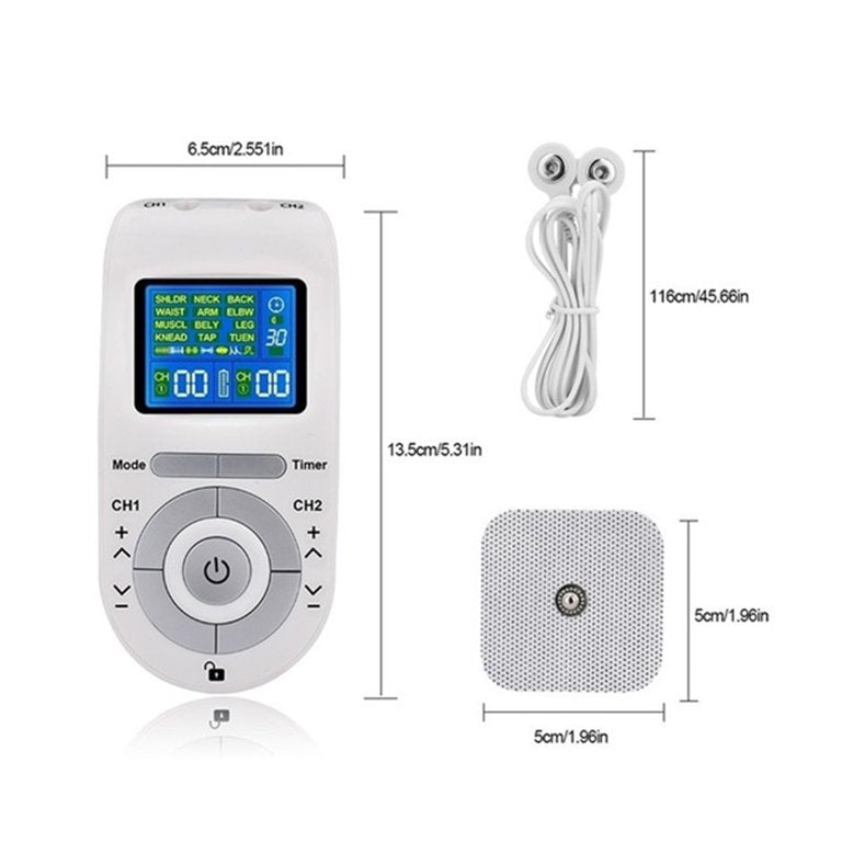 Electroestimulador Portatil Masajeador TENS-EMS Portátil Alivio Dolor Muscular