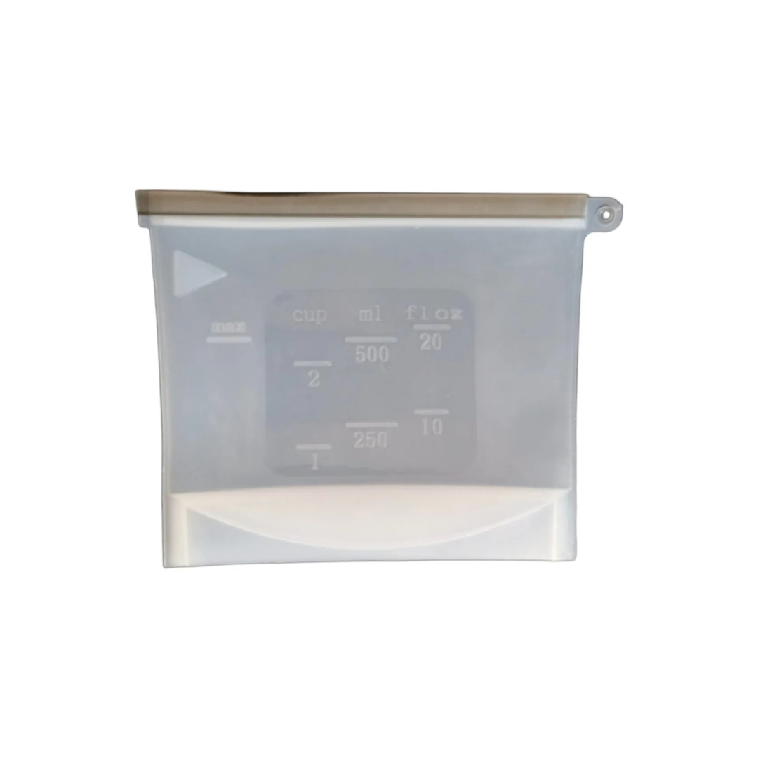 Bolsa Reutilizables Silicón Almacenar Comida Snacks 500ml