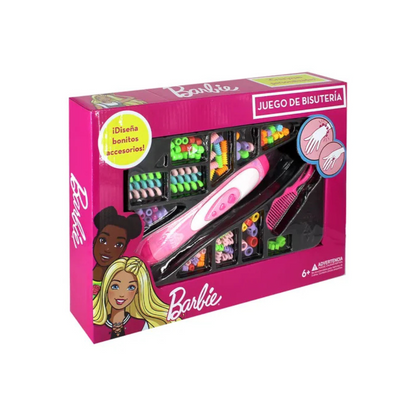 Set Bisutería trenzas Barbie Rosa Plástico Accesorios Juguete Rosa