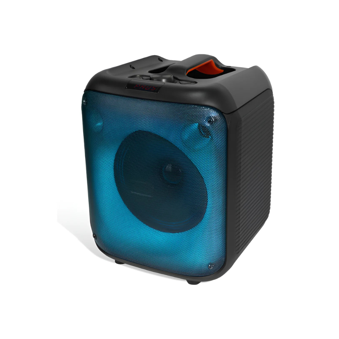 Bocina Partybox Portatil Bluetooth Fiestas Exterior 50w Negro