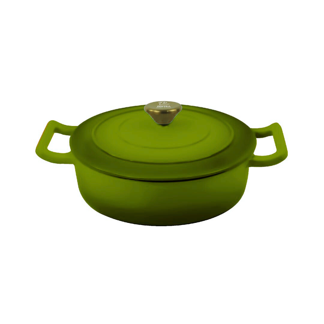 Cacerola Hierro Fundido Esmaltada Cocina Olla 4.74lts Zentra