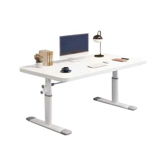 Escritorio 120cm Altura Ajustable Manual Ergonómico Trabajo Multifuncional