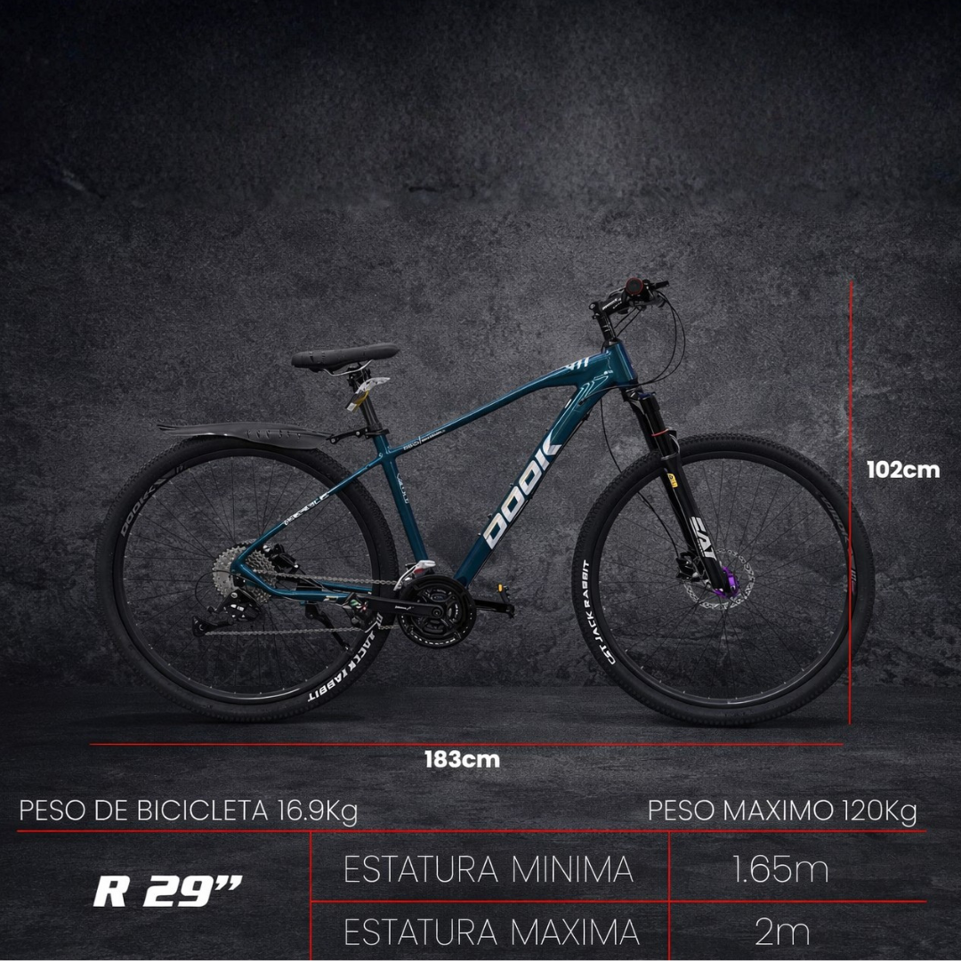 Bicicleta De Montaña Urbana Shimano Rodada 29 Cuadro de Aluminio