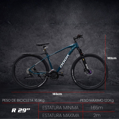 Bicicleta De Montaña Urbana Shimano Rodada 29 Cuadro de Aluminio