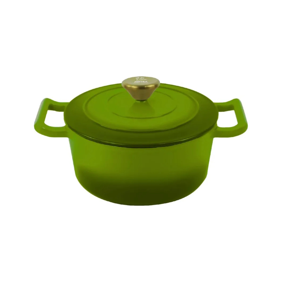 Cacerola Hierro Fundido Esmaltada Cocina Olla 5.4lts Zentra