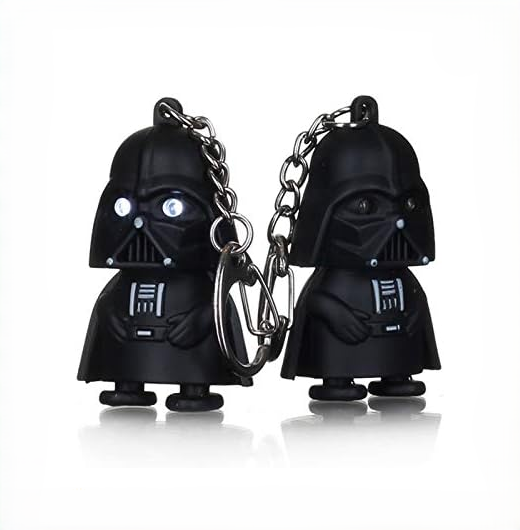 Llavero de Darth Vader de Star Wars con linterna LED