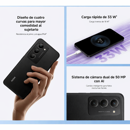 Celular Xiaomi Redmi 15 8gb Ram 256gb Rom Dual Sim Color Negro