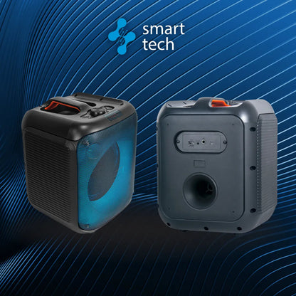 Bocina Partybox Portatil Bluetooth Fiestas Exterior 50w Negro