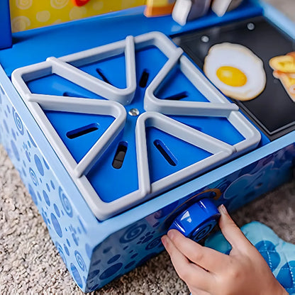 Set Juguete Juego De Cocina De Madera Pistas de Blue Melissa & Doug