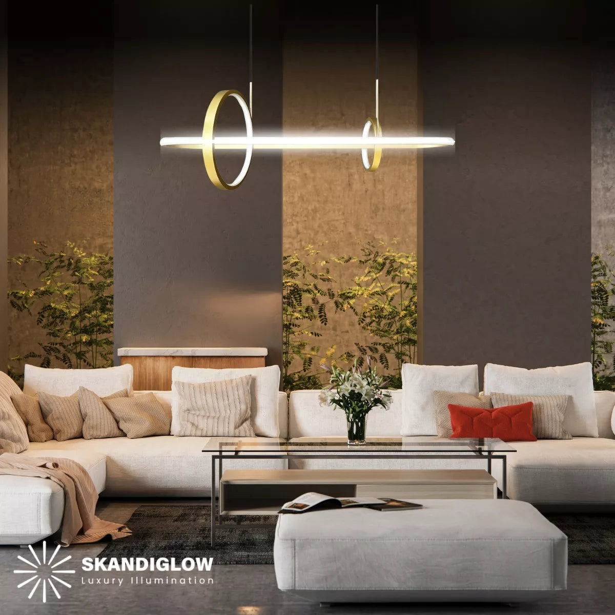 Lampara Colgante Circular Moderna Led Decoracion Ajustable