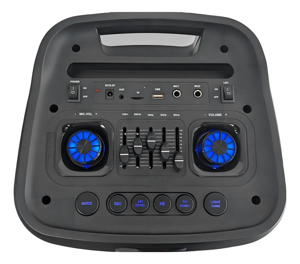 Bocina Sistema De Sonido Portátil 10 Pulgadas 60w Luces Led