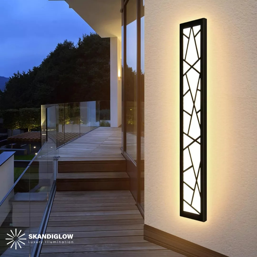 Lampara Led Pared Minimalista Moderna Exterior Casa Jardín