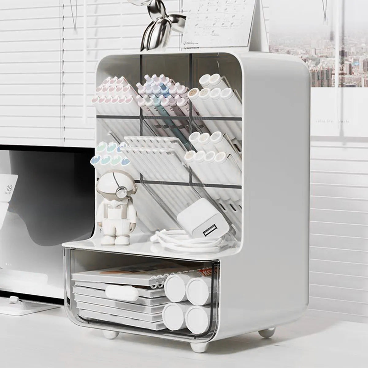 Caja Almacenamiento Estuche Inclinado Para Bolígrafos, Papelería, Dormitorio