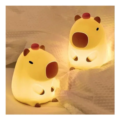 Lampara Led de noche Silicona en forma de capibara