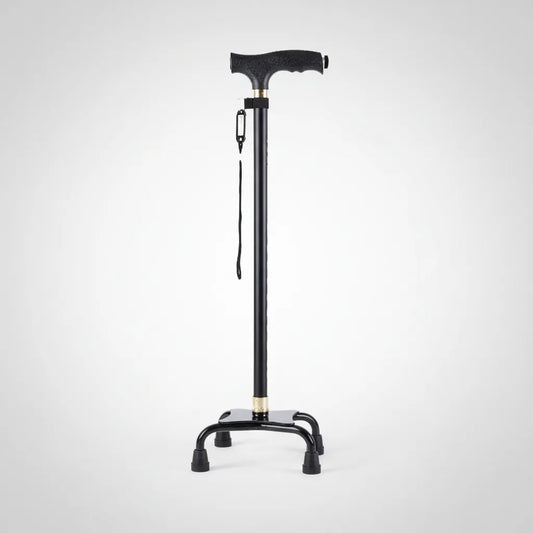 Bastón Ajustable Luz Led Antiderrapante Mango Ergonómico Negro