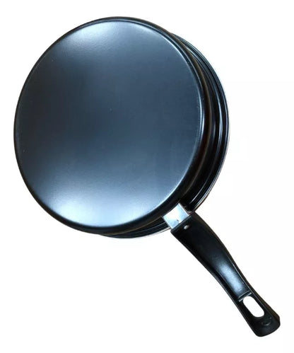 Juego Batería Cocina 7pzas Olla Sarten aluminio negro