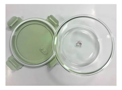 Set 2 Contenedores de almacenamiento hermético redondo horno microondas