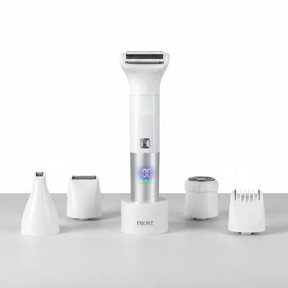 Afeitadora Electrica Recargable Multifuncional 6 En 1 Blanco