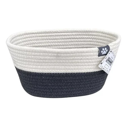 Cesto De Cuerda Algodón Para Ropa Chico baño recamara