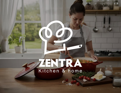Bateria de cocina Esmaltada Hierro Fundido Antiadherente ZENTRA 7pz