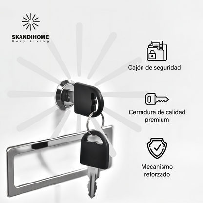 Archivador con cerradura gabinete almacenamiento organizador de archivos