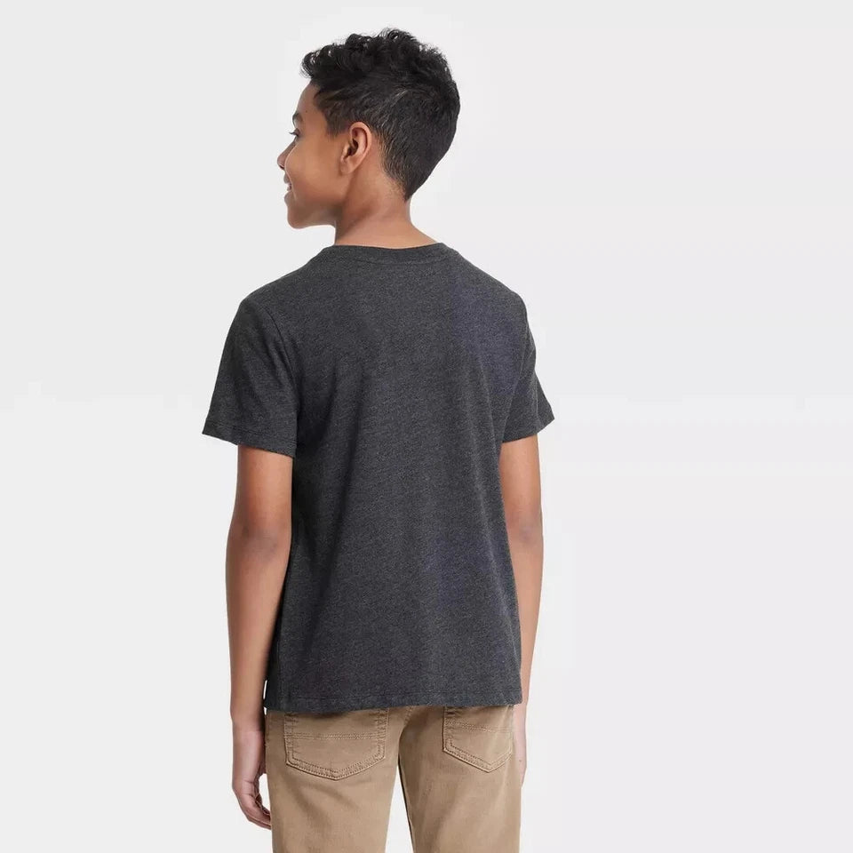 Playera Adolescentes Cat & Jack Graffiti Basketball - Gris oscuro